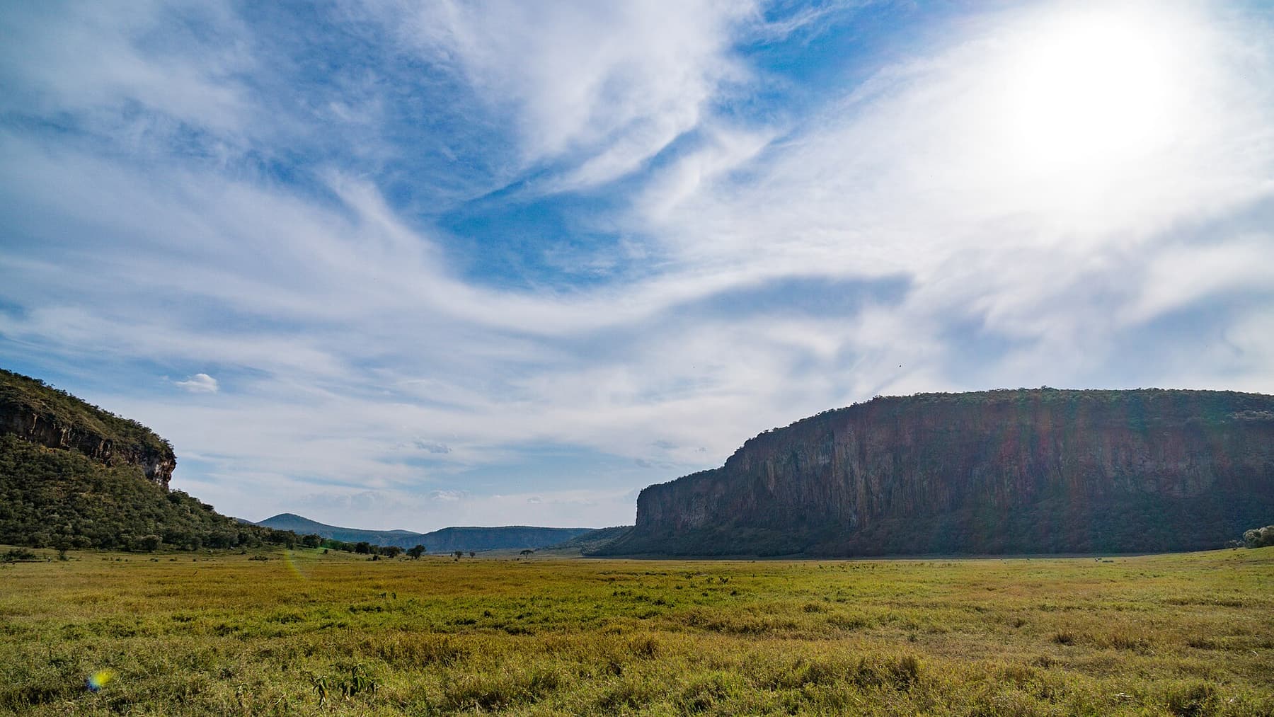 Wide view across Hell's Gate National Park, Naivasha