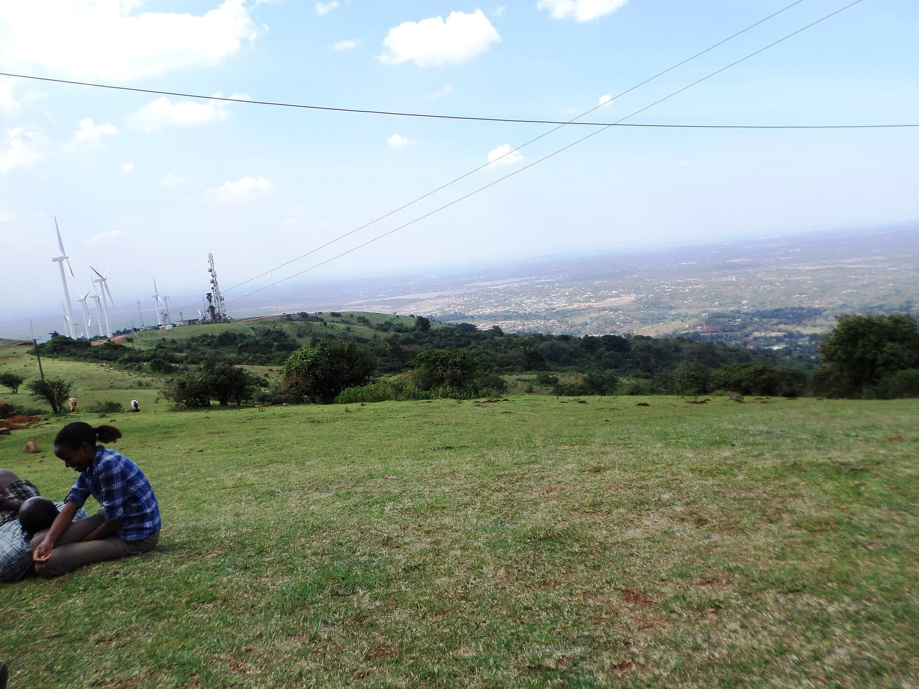 View over the hills from the Ngong ridge