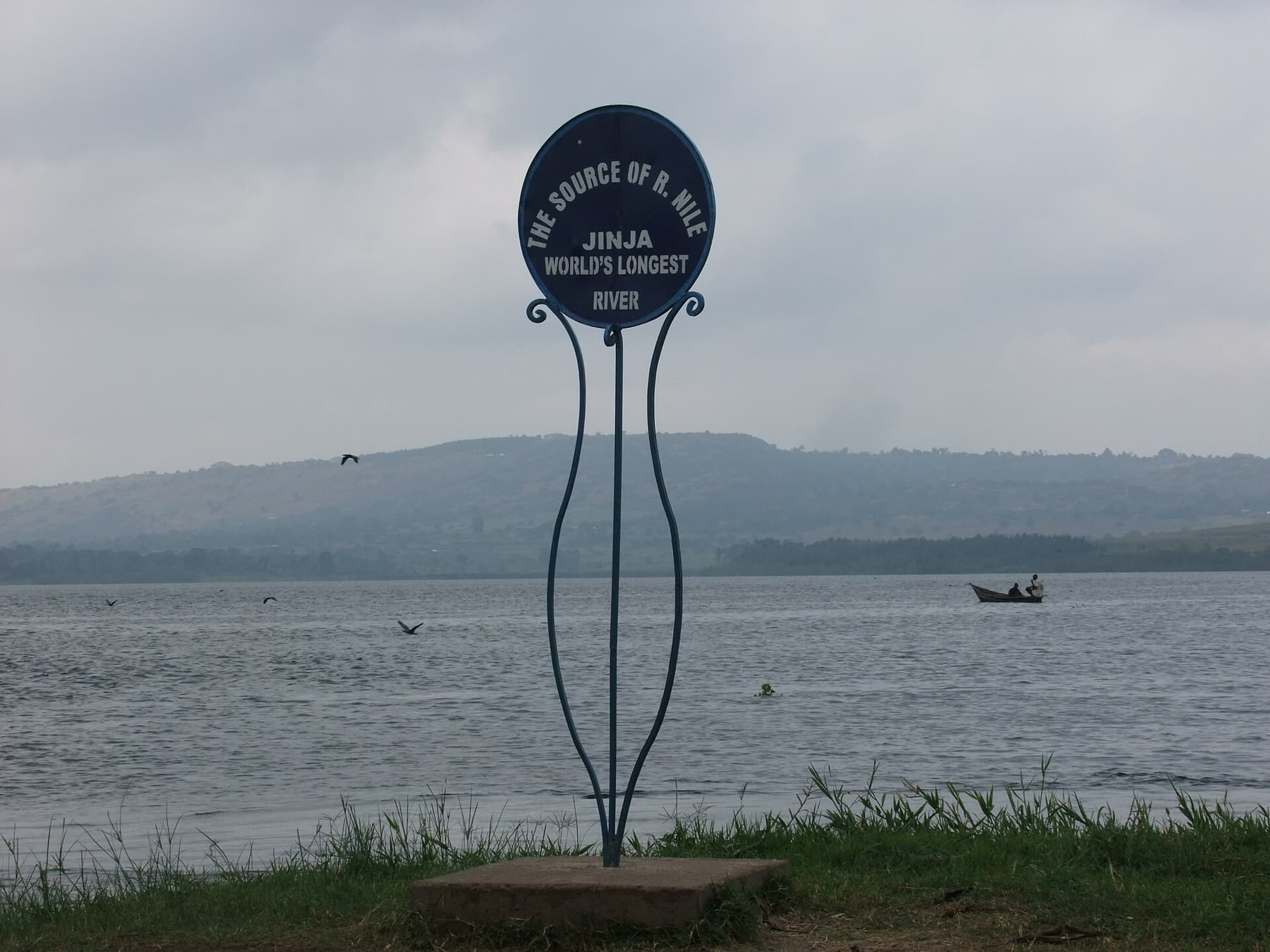 Boat trip at the source of the Nile in Jinja