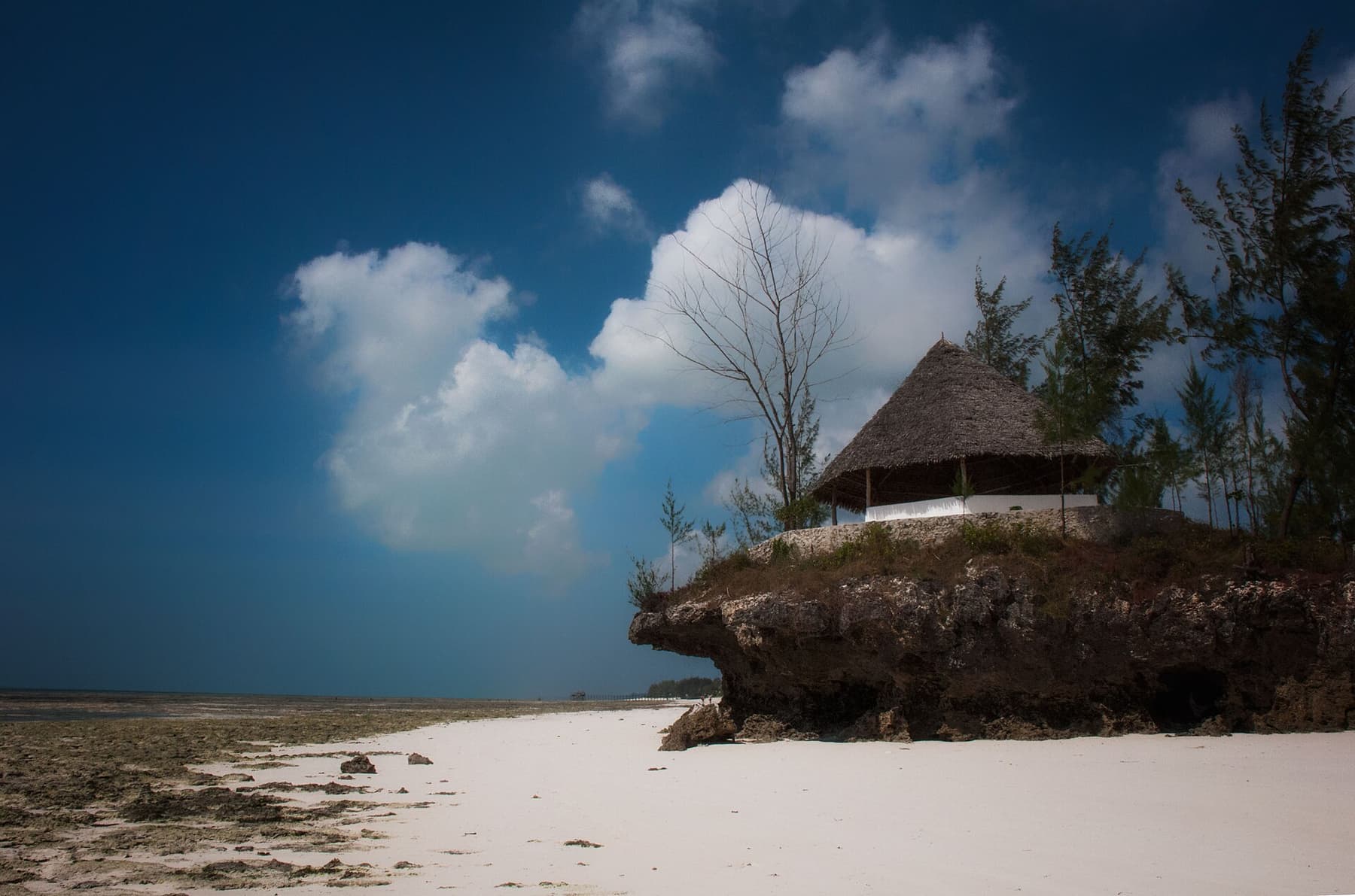 Nungwi's white sand at golden hour, Zanzibar