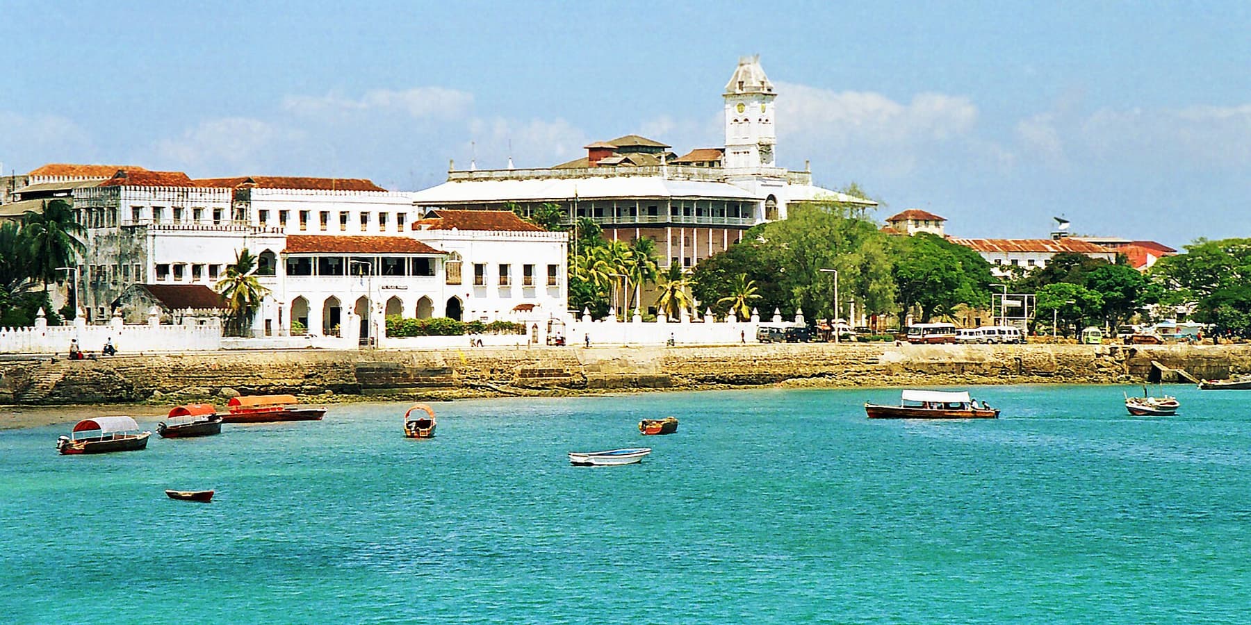 The waterfront and harbour of Stone Town, Zanzibar